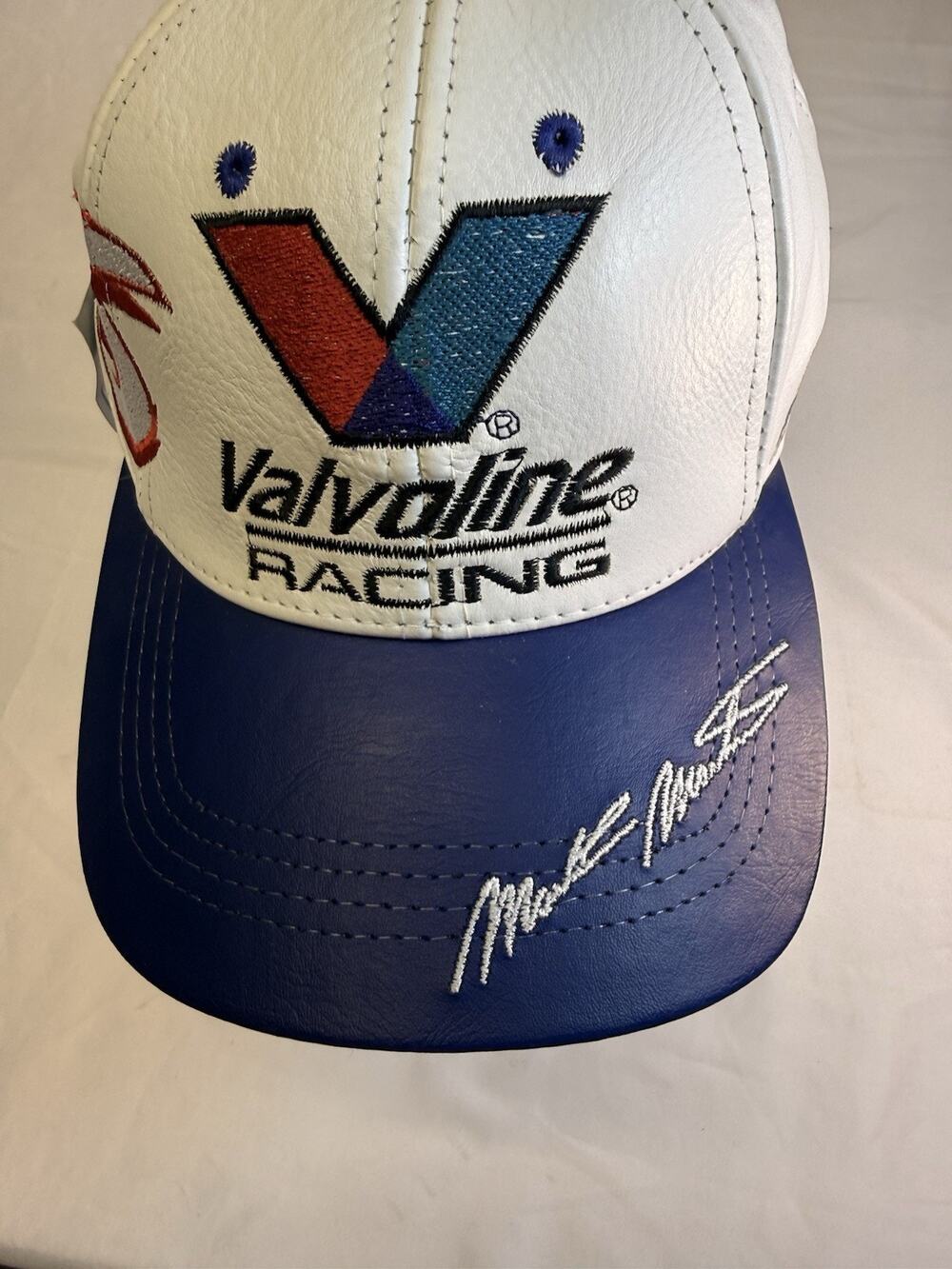 Genuine Leather Hat NASCAR Valvoline Racing Hat USA Made New With Tags